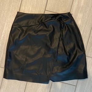 Express faux leather skirt